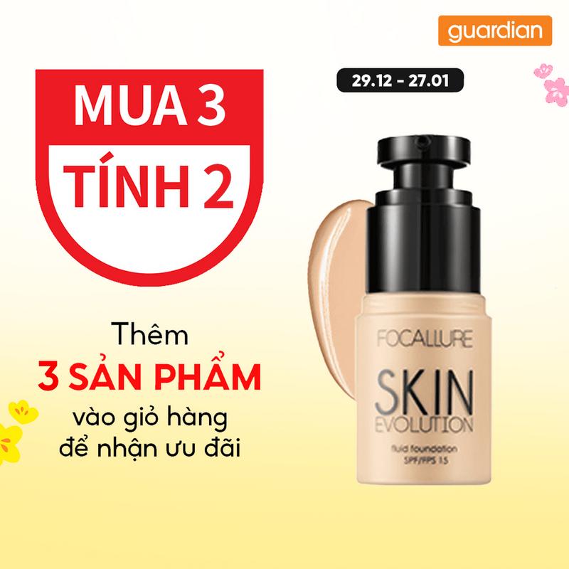 Kem Nền Lâu Trôi Focallure Skin Evolution Liquid Foundation FA30 31G | Guardian Store
