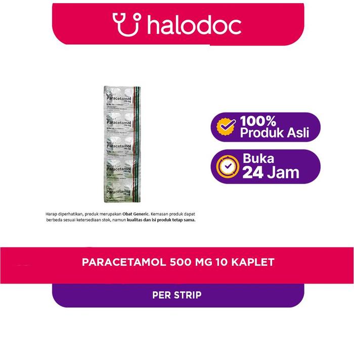 Gambar Paracetamol 500 mg 10 Kaplet dari Apotek Sesama Citra Raya Tangerang Kab. Tangerang Tokopedia