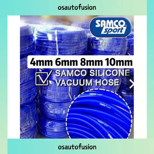 [BARU] SAMCO Silicone Vacuum Hose Tube Hose Vacuum Hose Fuel Hose Oil Hose 4MM 6MM 8 MM (1meter)