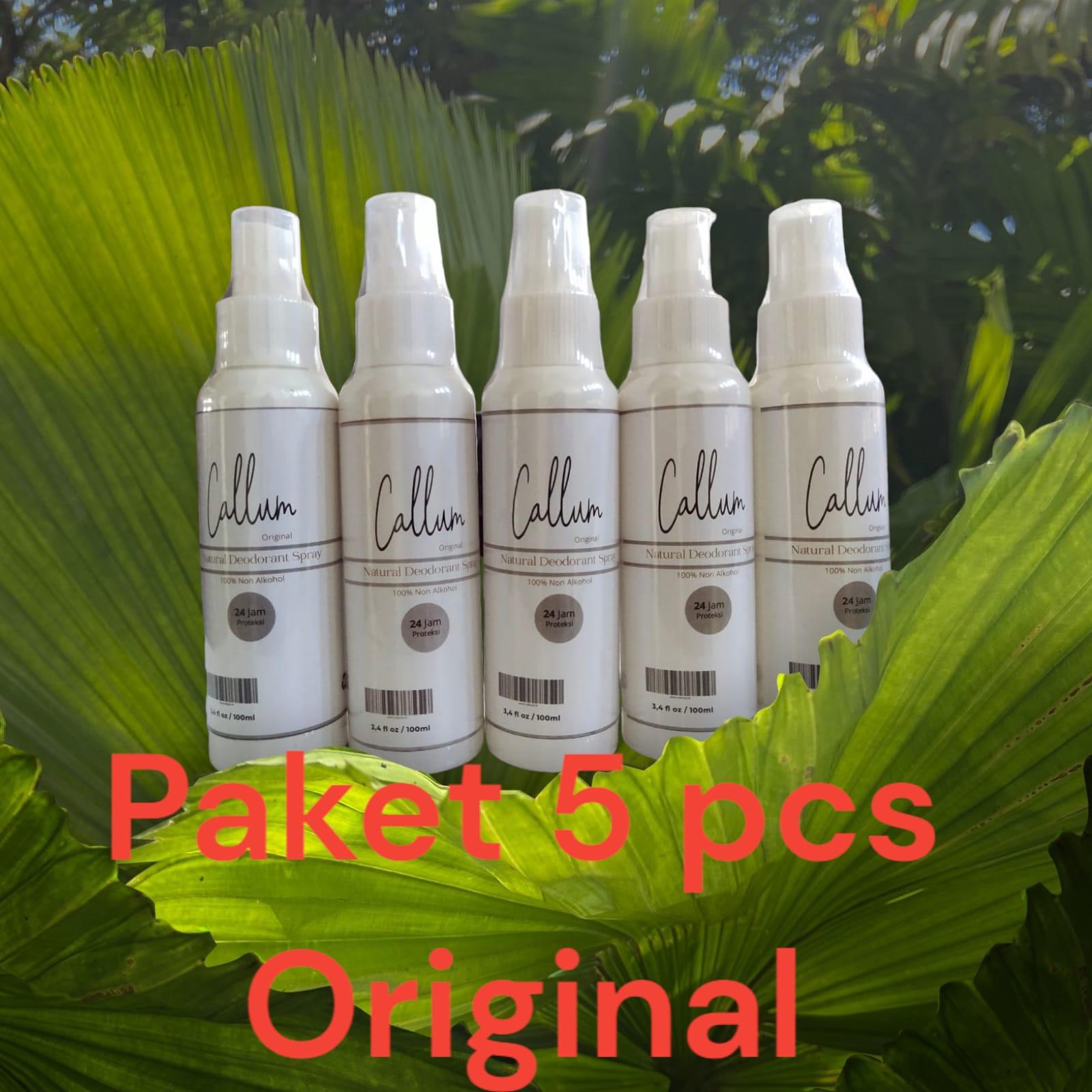 Paket 5pcs Deodorant Spray Callum Aroma Original Penghilang Bau Ketiak Tawas tawas anti bakteri hook  deodorant natural