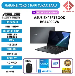 ASUS EXPERTBOOK BG1409CVA I5 1334U 16GB 512GB 14.0 FHD Windows 11 3Y TKDN
