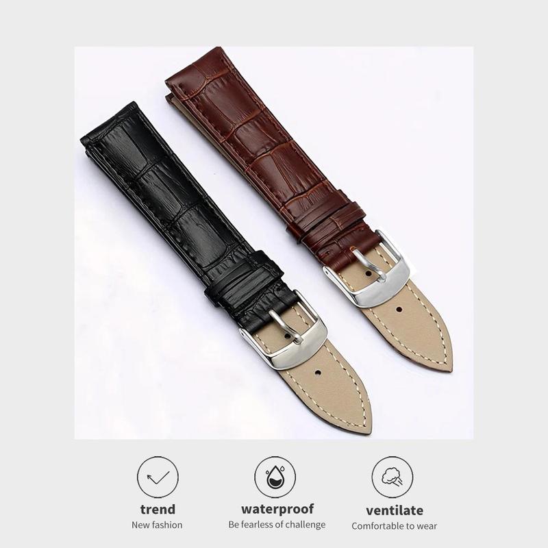 Product Introduction of Tali Jam Tangan, VEREHREN & OLEVS, Kulit Tulen, Kalis Air, Tersedia dalam saiz 10/12/14 / 16/18 / 20 / 22 / 24mm, Aksesori Jam Tangan Baharu 10