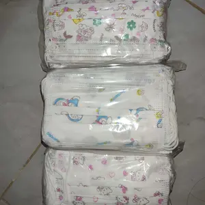 Masker Anak 3Ply 3 Ply Motif Dino Earloop isi 50 Pcs no box
