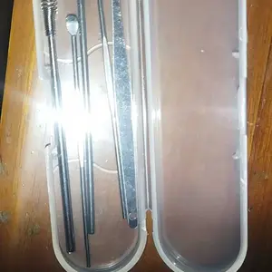 Alat Pembersih Telinga Set 6 In 1 Stainless Steel Earpick Removal Kotoran Cleaning Korek Kuping