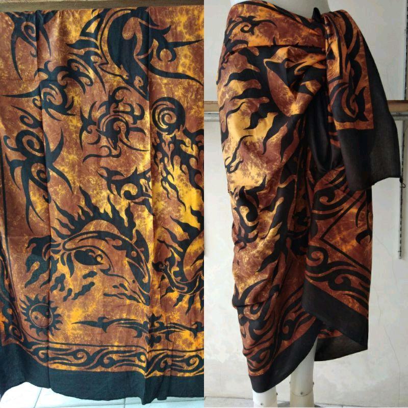 KAIN PANTAI PANJANG 180x120 Corak Hitam 3
