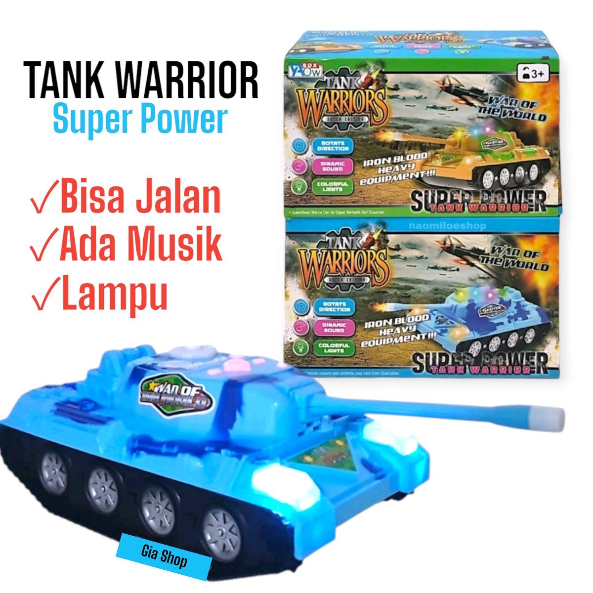 Mainan Mobil Tank Plastik Gerak-Bunyi-Lampu BP33 - Toy