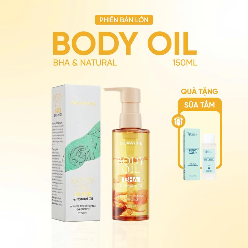   TẶNG KÈM SỮA TẮM   BODY OIL SICA 150ML hỗ trợ dưỡng sáng mịn da 