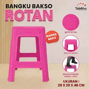 Tabitha Kursi Bakso Motfi Rotan Kursi Baso Kursi Plastik Motif Rotan Kursi Outdoor Furniture