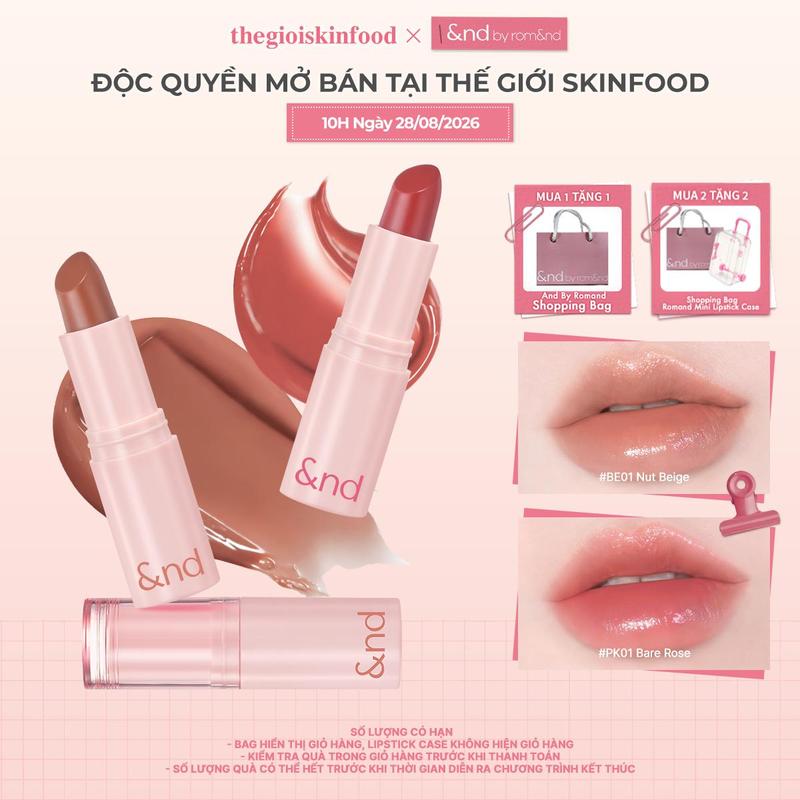 [KOL][&nd by Rom&nd] Son Dưỡng Có Màu And By Romand Glassy Balm 1.2g