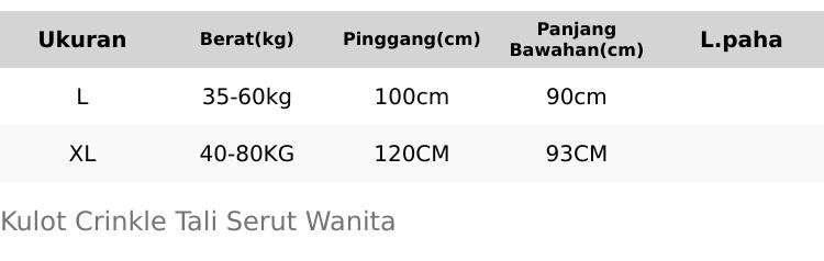 Product Introduction of Celana  Kulot Crinkle Airflow Tali Serut Wanita Jumbo Kekinian Premium Tebal Panjang Nyaman 0