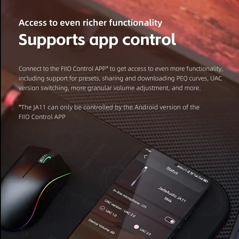 DAC FiiO Jade Audio JA11 USB Type C to 3.5mm For IOS Android 1