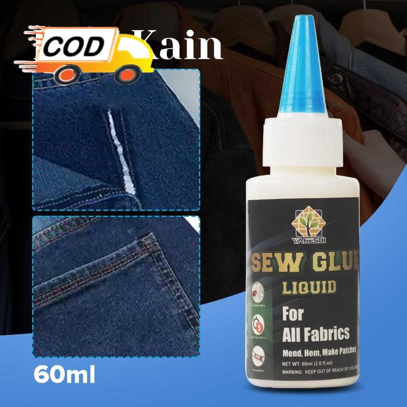 Product Introduction of Lem Kain Kulit 60ml Cairan Perekat Transparan Jahit Rapi Pelengket Penyambung Tekstil Sepatu Jok Pakaian 17