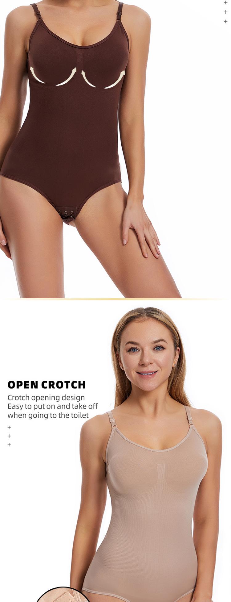 Product Introduction of Slim + convenient one-piece body shaper for women with belly-tightening, button-down, crotch-lifting, hip-lifting and body shaping 5
