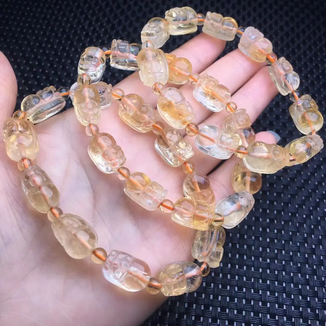 Yellow crystal pixiu bracelet ，Size 10mm ，Special offer price