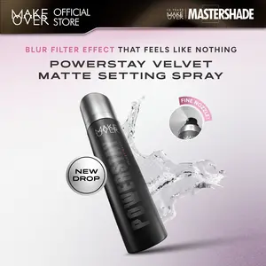 NEW! MAKE OVER Powerstay Velvet Matte Setting Spray - Blurred, Transfer-proof, Smudgeproof