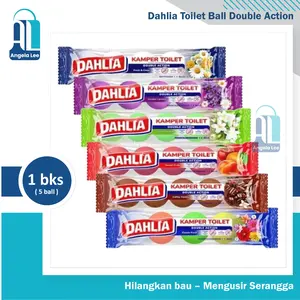 Dahlia Kapur Barus Kamper Toilet Ball Double Action isi 5 Usir Bau Tahan Lama