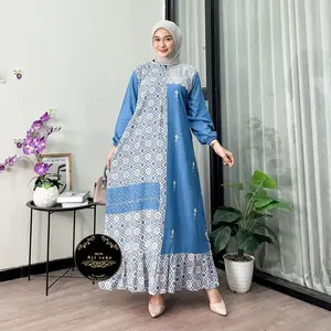 Gamis Sonata Rayon Rempel Busui Tali Samping Lengan Panjang Adem Tebel Nyaman