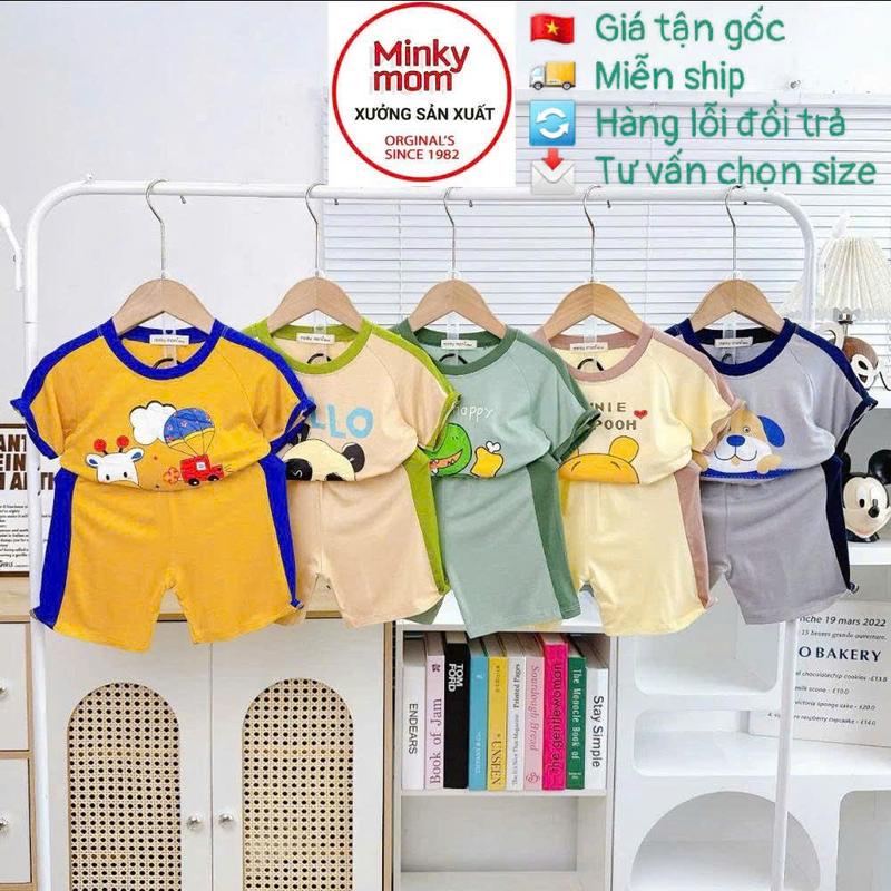 (8KG TỚI 40KG) HÀNG VIỆT NAM Cộc Tay Cho Bé LNN37 Đồ Bộ Thun Lạnh Cao Cấp Mềm Mịn Thoáng Mát Hàng Chuẩn Loại 1 MINKY MOM Dễ Chịu, Thoải Mái Cho Bé