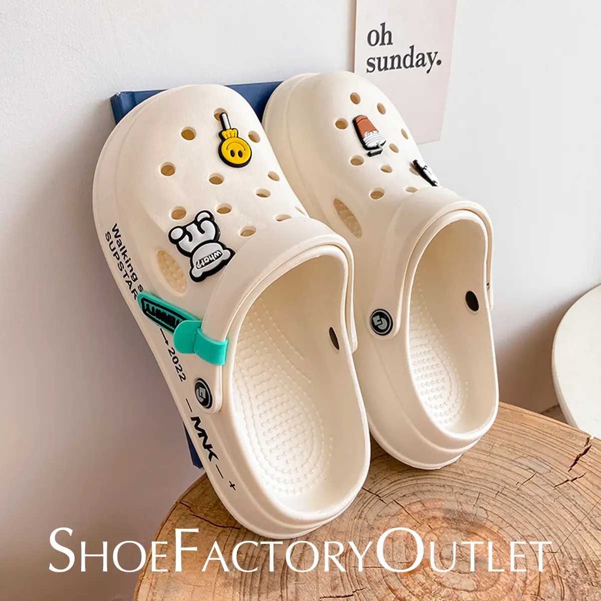 Women's Beach Sandals EVA Sandals Hole Shoes 2023 New Sandals Summer Slippers Home Slippers Casual Sandals Cute Slippers