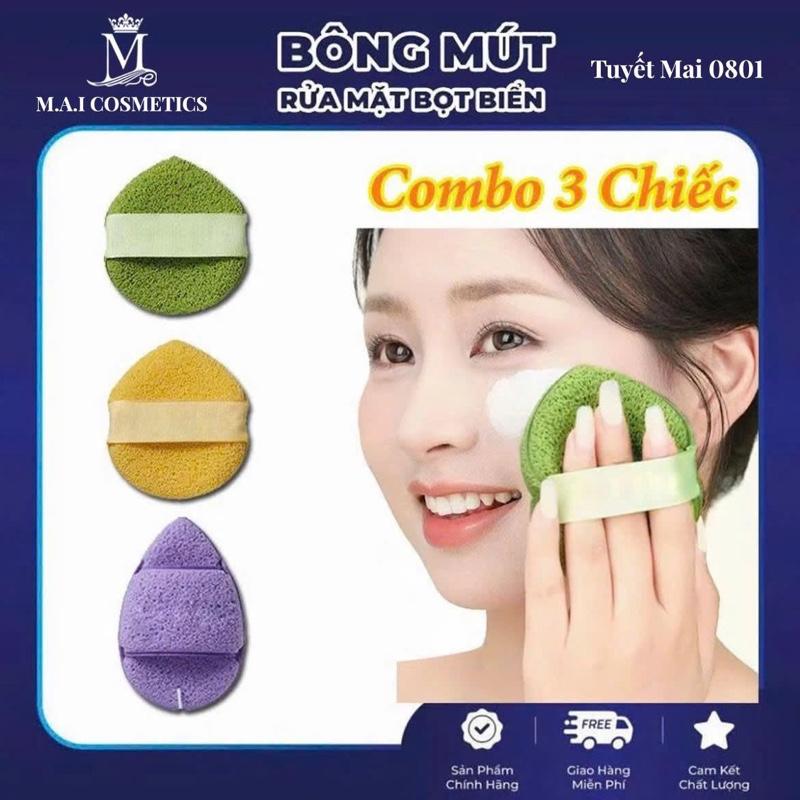 Bông Mút Bọt Biển Rửa Mặt Hình Giọt Nước