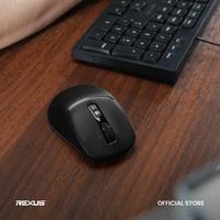 Gambar Rexus Nava Pro Q15 Mouse Office Wireless Silent Click Ergonomic Shape with Co-Pilot - Black dari Starcomp Semarang Kota Semarang 5 Tokopedia