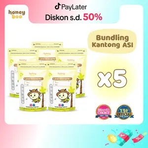 Honey Boo - Bundling Plastik Kantong ASI Bayi Breast Milk Kemasan 120ml Isi 5 pack