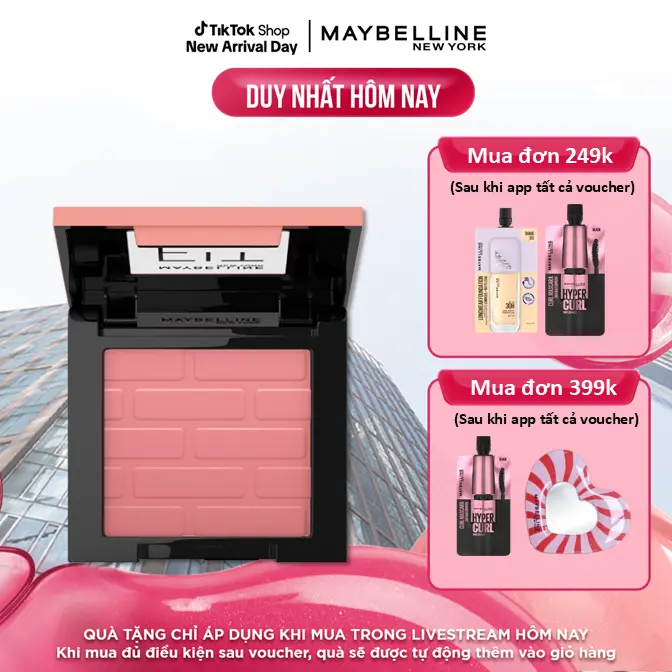[Exclusive] Phấn Má Hồng Mịn Nhẹ Tự Nhiên Giữ Màu Chuẩn Fit Me Blush Maybelline