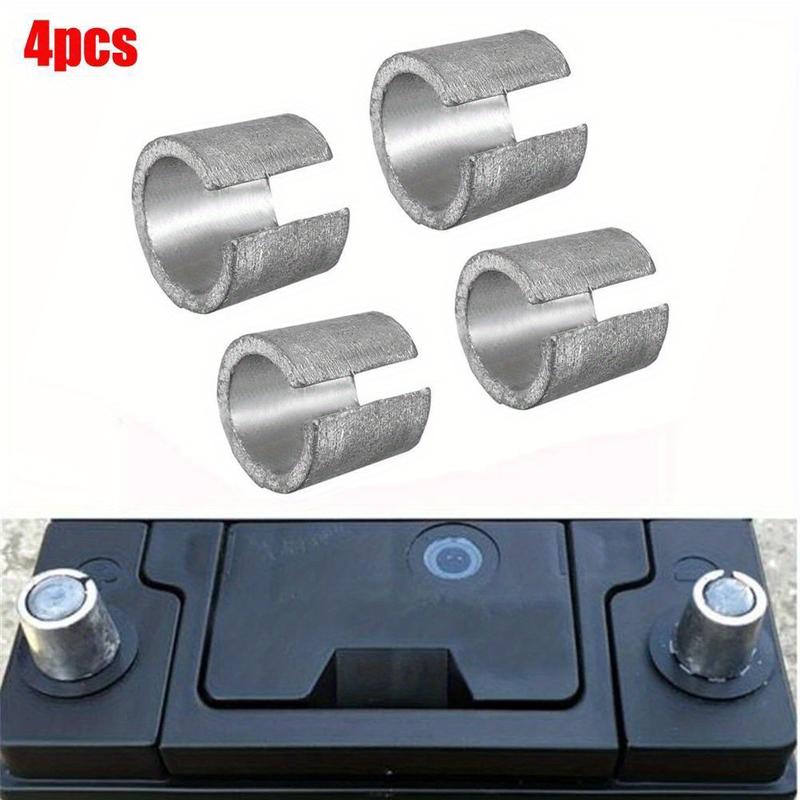 Product Introduction of 4Pcs Battery Terminal Adapters Battery Negative Terminal Adapter Positive Post Shim Lead Converters Electrical Equipment 17