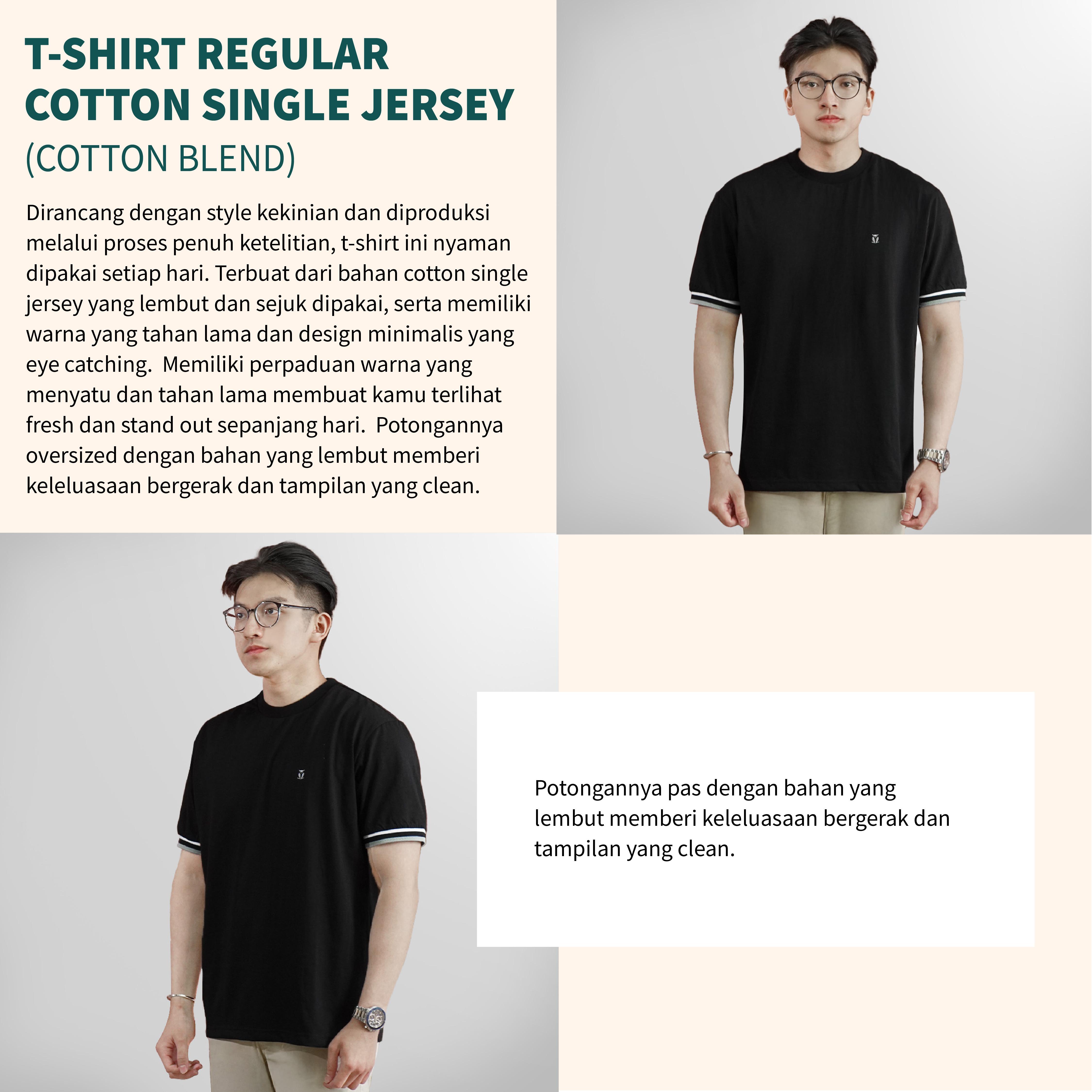 MATSUDA Yanagawa Black T Shirt Pria Kaos