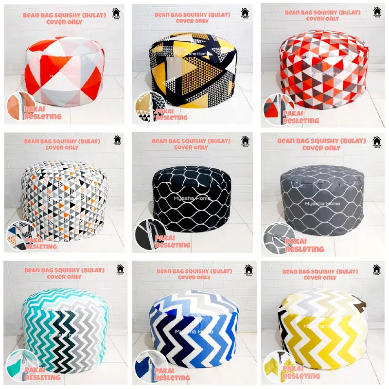 MYESHA HOME - Cover Sofa Bean Bag Squishy / Sarung Sofa Bean Bag Bulat (TANPA ISI) 1