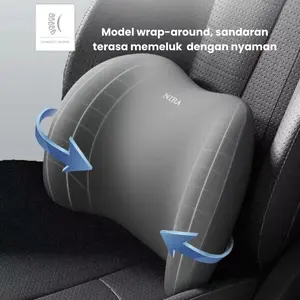 Sandaran Punggung Mobil Memory Foam Premium - Bantal Pinggang Kursi Mobil Ergonomis Anti Pegal Car