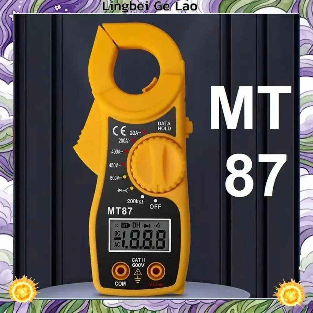 Digital Clamp Meter MT87 Tang Ampere Multimeter MT-87 Kabel Tester Ukur Arus Tegangan Listrik AC DC