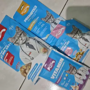 Makanan Kucing Kering Mr.Vet T1 Paket Percobaan 300g - dengan protein 30% yang mendukung pencernaan sehat, cocok untuk segala usia