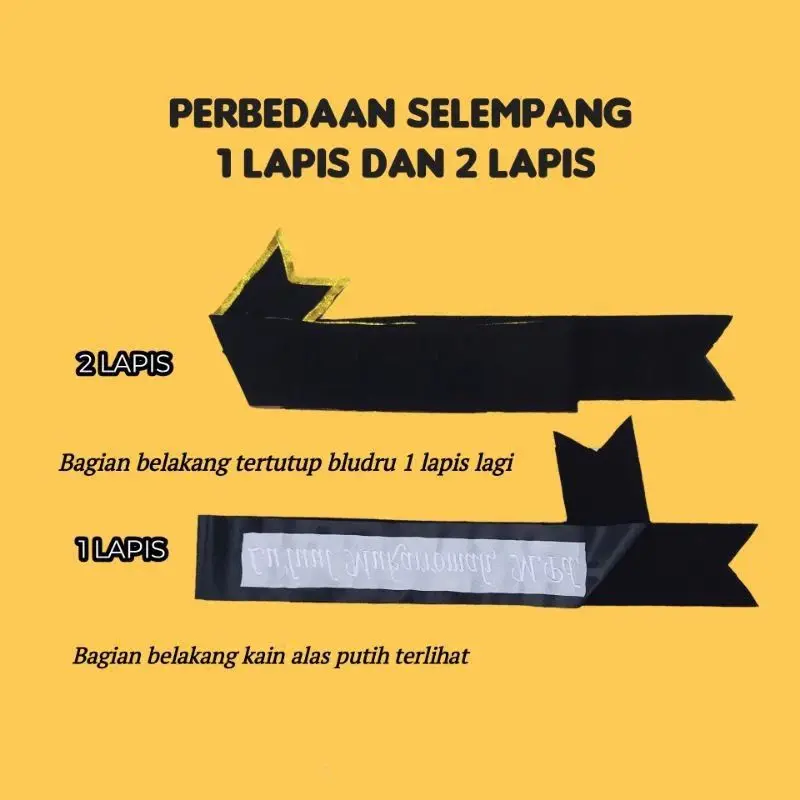 (1HARI JADI) SELEMPANG SAMPING PITA, Selempang bordir selempang nama selempang pita selempang Renda Selempang polos cocok untuk kado ultah pernikahan graduation wisuda anniversary Gold Kuning Silver Putih Kain Pink Syal Selendang Syal Selendang Syal 3