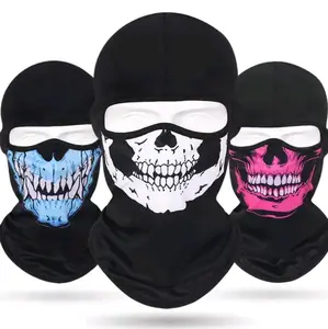 Masker ninja tengkorak dewasa warna hitam