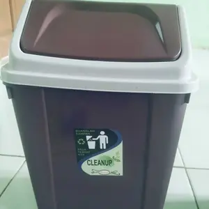 Great Tempat Sampah Plastik 5&10 Liter dengan Tutup Goyang Cocok untuk Dapur dan Kantor