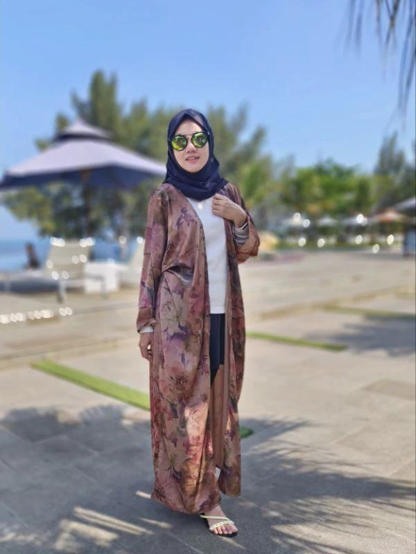 kardigan jumbo raya long outer bigsize motif bunga 2