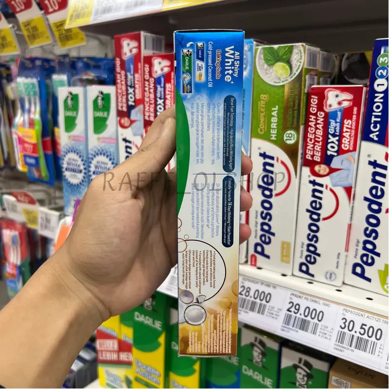 DARLIE ALL SHINY WHITE 140 GRAM PASTA GIGI MEMUTIHKAN DAN MEMBERSIHKAN MULUT 6