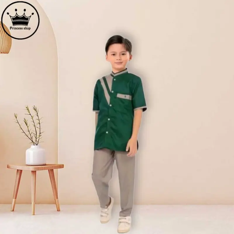 baju setelan anak koko batik lengan pendek 1-11 tahun / BAJU KOKO ANAK / BAJU MUSLIM ANAK/ KOKO ANAK 1