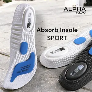 ALPHA ADV Alas Kaki Sport 3.0 Boost EVA Absorbing Shoes Insole Olahraga Lari Basket Hitam Putih