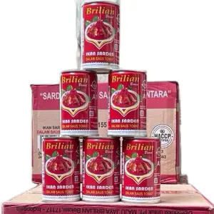 Paket 6 pcs sarden brilian 155gr exp 2029 (kemasan lama & Kemasan Baru)