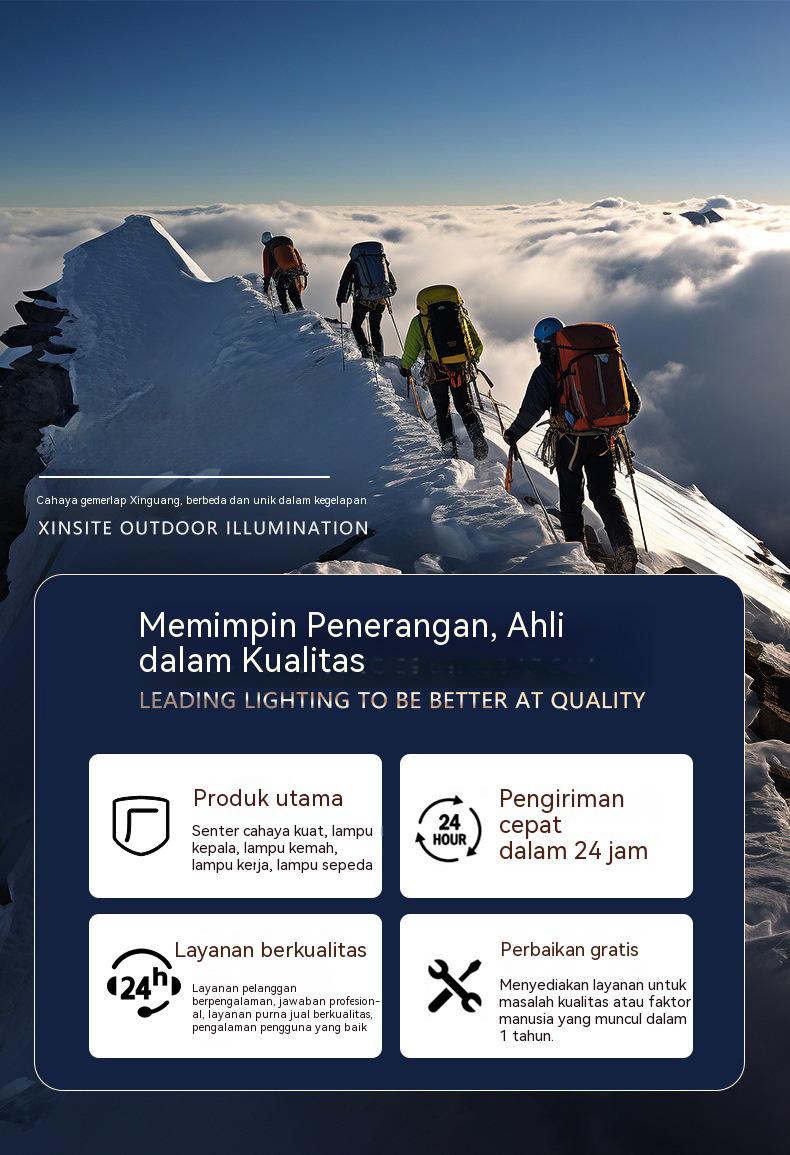 COD Senter Kepala Baru 1200 Lumen USB-C Isi Ulang, Zoom Fokus, Tahan Lama, Portabel Untuk Camping, Memancing, Hiking, Cocok Pria & Wanita 2026