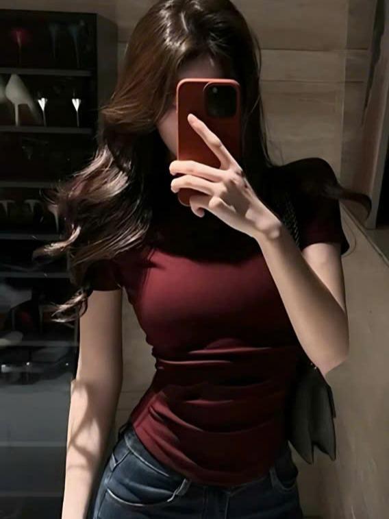 deal mở bán Áo Thun Thắt Eo Vải Cotton Mịn ôm body co giãn 4 chiều Mềm Mịn T18