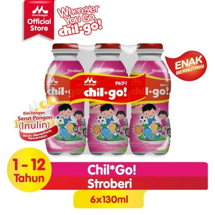 Chilgo Milk Stroberi 6x130ml