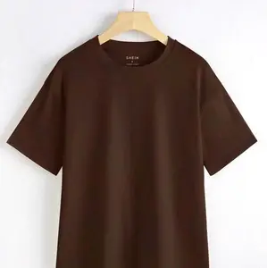 Kaos Polos Lengan Pendek Warna Cokelat Tua Pria dan Wanita Baju Fit Tshirt Sablon Lembut Nyaman Soft Oblong Atasan Variasi Distro