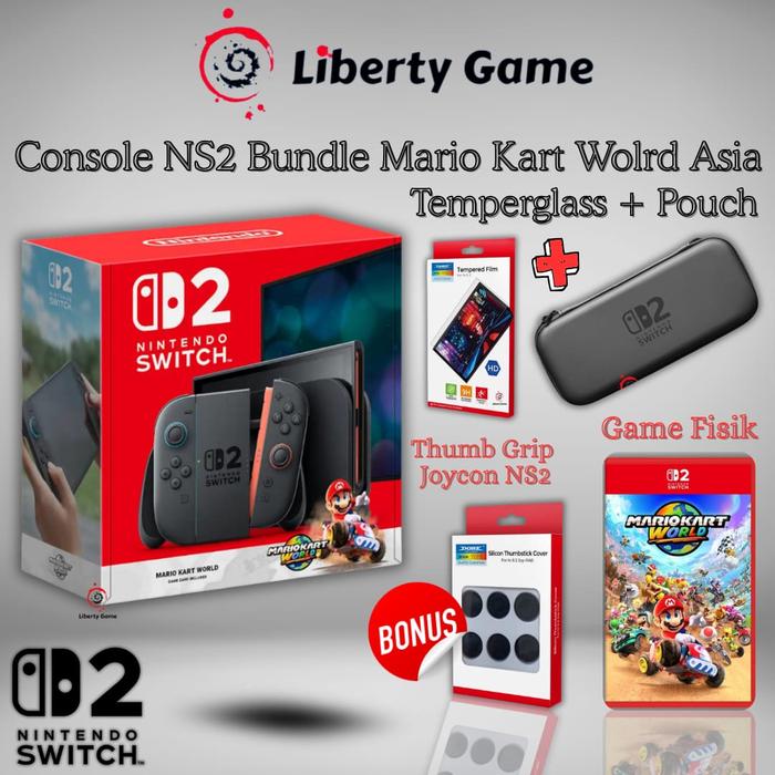 Jual Nintendo Switch 2 Console Bonus Game Mario Kart World / switch 2 ...