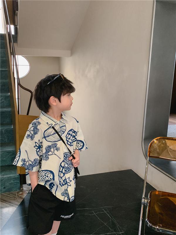 Product Introduction of Áo Sơ Mi ngắn Tay Cho Trẻ Em, Bé Trai, Mỏng Mùa Hè, Phong Cách Phương Tây, Thời Trang Hàn Quốc, Hàng Mới Về Năm 2024, Áo Sơ Mi Bé Trai 13