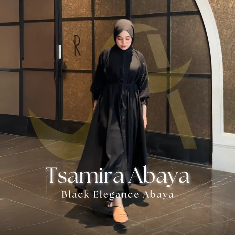[ORI | BISA COD] Tsamira Black Abaya 0