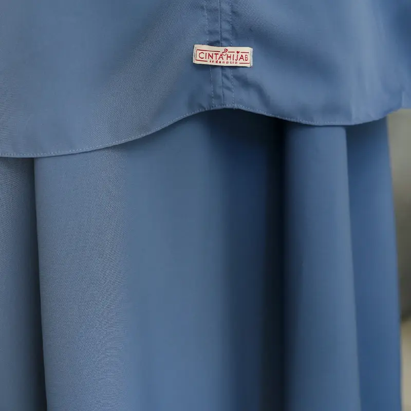 Khadijah Haji Umrah set gamis iner tanpa lengan khimar tangan smok karet Size Jumbo XXXXL Jilbab Kombinasi 7