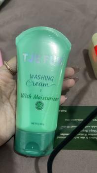 Product Review of TJE FUK Washing Cream with Moisturizer 60 Gr (Hijau)  - Facial Wash Sabun Cuci Muka Membersihkan Kotoran di Wajah Untuk Kamu Yang Berjerawat dan Kulit Kering Mencerahkan Cair from b**y 0